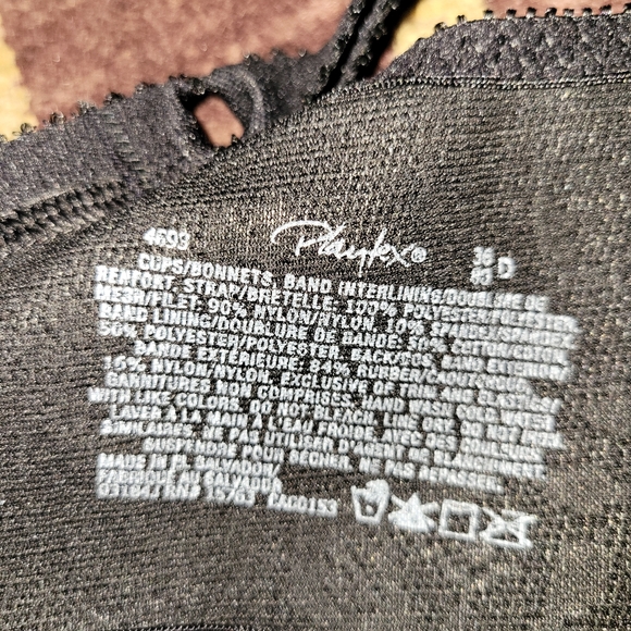 Playtex 18 Hour Bra #4693 36D Black New in Package - Picture 4 of 5